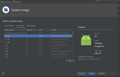 Android Virtual Device - imagev2