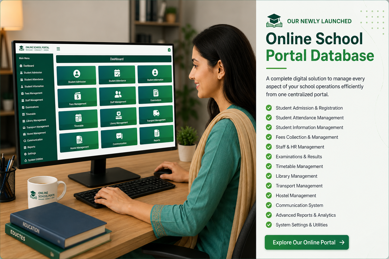 PANRUM Online School Portal Database